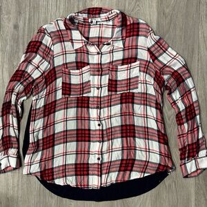 Women’s Plaid Button Down 1x